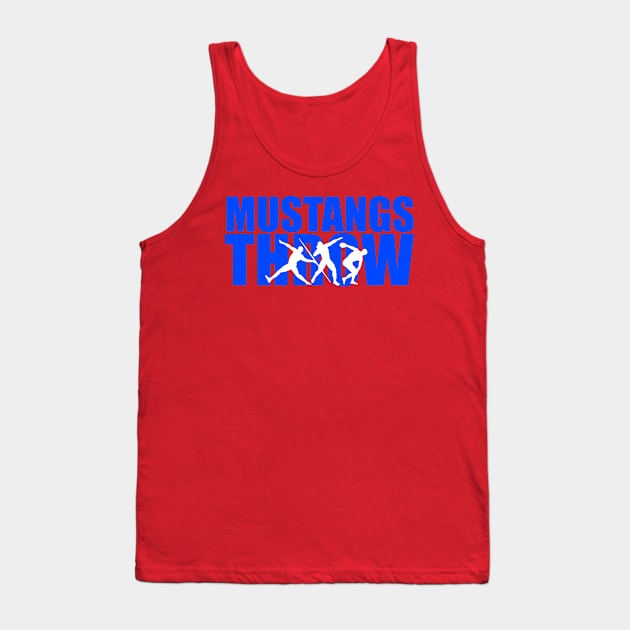 Mustangs Throw Team Shirt Tank Top by Athletics Inc